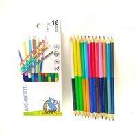 Boîte de 12 crayons de couleur à double tête, haute qualité, pour l'école, la peinture, le bureau, les cadeaux d'art, promotion