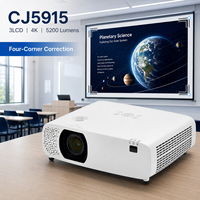 Projecteur laser 4K 3LCD CJ5915 5200 lumens pour les entreprises et l'éducation avec HDR et déplacement de l'objectif