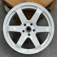 Rines Cóncavos Grandes TE37 de 17 y 18 Pulgadas, 5 Orificios, Universales para Autos, Compatibles con Honda, Toyota Reiz, Volk, Golf, Mitsubishi Lancer EX