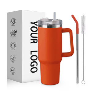 Sublimation Beer Cups Blank 40oz Stainless Steel Vacuum Insulated Tumbler with Handle and Lid Leak-Proof BPA Free Travel Mug - Product Image 1
