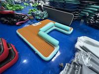 Jet ski gonflable de luxe personnalisé à base d'eau, radeau flottant avec une capacité de 100 à 500 kg pour usage commercial