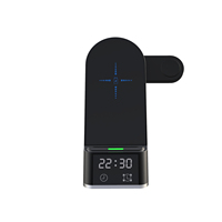 2026 <strong>Best</strong> <strong>Selling</strong> <strong>6</strong> in 1 <strong>Folding</strong> Wireless Charger with Clock for Mobile Phone & Smart Watch