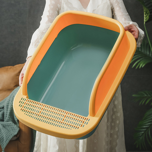 Haogle Grande Taille Pet Fournitures Produit Rectangle Bacs Ménage Conteneur En Plastique Chien Avec <span class=keywords><strong>Pelle</strong></span> Chat Toilette <span class=keywords><strong>Lapin</strong></span> Bac À Litière - Product Image 5