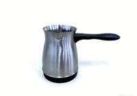 Cafetière électrique en acier inoxydable de qualité supérieure, style américain, argentée, 0,5 L, 600 W, cafetière turque, bouilloire portable