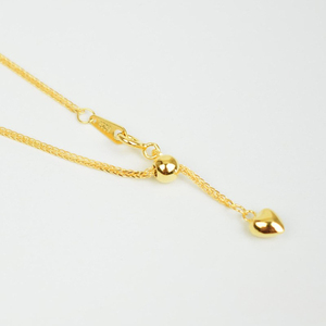 Cadena <span class=keywords><strong>Chopin</strong></span> elástica de plata 925, collar de plata ajustable chapado en oro de 18 quilates, cadena de extensión larga para suéter - Product Image 5