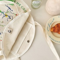 Nouveaux produits – Sac fourre-tout circulaire surdimensionné en toile de coton imprimé personnalisé pour l'hiver – Sacs à main OEM pour femmes – Australie Weeken