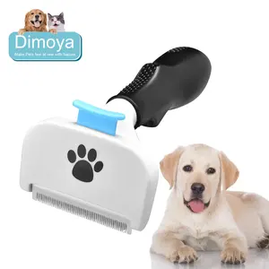 2024 New Professional Pet Deshedding Brush Stainless Steel Needle Pet Comb Effective Grooming Tool For Dogs And Cats