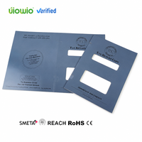 Dossier de présentation de déclarations fiscales personnalisé UIOWIO 9" x 12" avec onglets latéraux et pochette droite pour organiser les documents