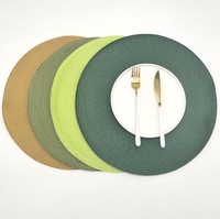 Tapete de mesa de decoração para casa, design redondo, acessórios de cozinha antiderrapantes, estilo boho