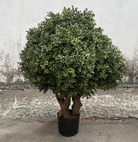 Boule de topiaire artificielle en buis vert de 90 cm, résistante aux UV, pour décoration intérieure, en plastique, durée de vie 5-8 ans
