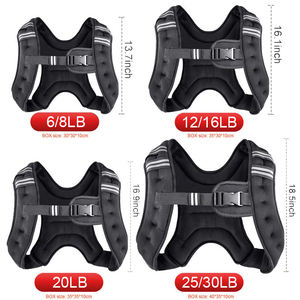 Chaleco con Peso Ajustable, Chaleco con Peso Resistente para Mujeres y Hombres, 20 lb, Chaleco Cómodo para Ejercicios, con Bolsillo de Almacenamiento y Reflectante - Product Image 6