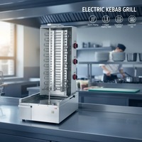 Grill électrique commercial oriental à rotation automatique, machine à kebab électrique, rôtissoire à poulet