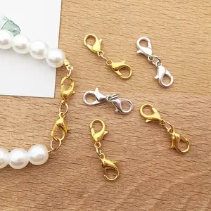 Creative DIY Jewelry Accessories Double Headed Zinc Alloy Metal Lobster Buckle Connection Clip for Jewelry Making