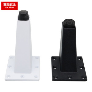 Pieds de meubles coniques en alliage d'aluminium Xin Shun, noir et blanc, pour armoires et tables, pieds inclinés, style luxe léger - Product Image 1
