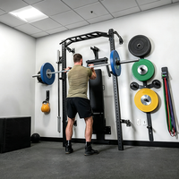 Rack de musculation mural pliable avec barre de traction, équipement multifonctionnel d'entraînement de force pour la maison et la salle de sport intérieure