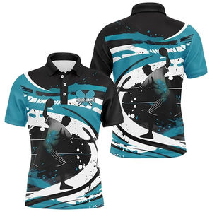 Camiseta deportiva transpirable Jerseys para deportes de verano Diseño libre OEM Impreso personalizado Adulto Pickleball Uniforme Secado rápido - Product Image 3