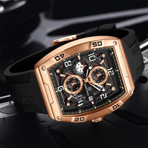 Montre à quartz NAVIFORCE pour homme, design doré, grand cadran multifonction, étanche, décontractée, cadeau pour homme - Product Image 3