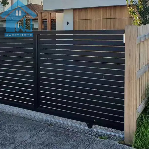 Paneles ajustables para valla de privacidad de piscina de jardín panel de valla metálica de aluminio de alta calidad