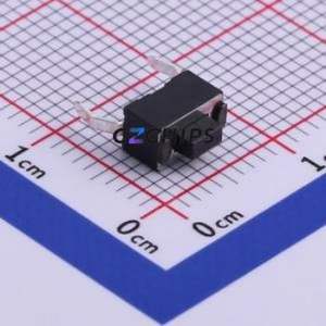 DTS-32K-V-B Tactile Switch Through hole Component (THT) Switch Single Pole Single Throw Rectangle Button Through Hole 4.5mm - Product Image 1