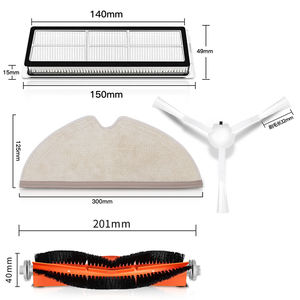 เครื่องดูดฝุ่นหุ่นยนต์อะไหล่ทดแทนแผ่นกรอง HEPA แปรงด้านข้างผ้าถูพื้นสำหรับ<span class=keywords><strong>1C</strong></span> Xiaomi <span class=keywords><strong>Mi</strong></span> Mijia - Product Image 1