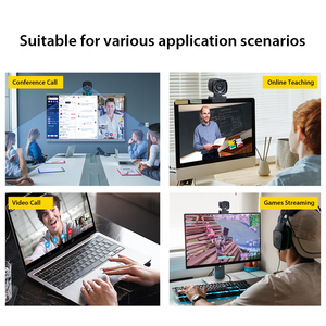 Caméra Web pour vidéoconférence Full HD 1080P, Interface USB2.0 haute vitesse, mise au point fixe, micro à réduction de bruit, capteur d'image CMOS, <span class=keywords><strong>2022</strong></span> - Product Image 6