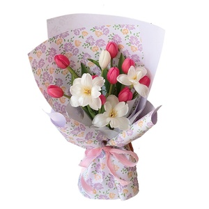 Carta da Regalo JOYWOOD con Motivi Floreali Freschi, Impermeabile, in Seta, per Bouquet, Regali, Decorazioni Artigianali - Riciclabile - Product Image 4