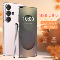 Smartphone Android 5G LTE S26 Ultxx en gros, version globale 1 To, résolution d'écran 4K, appareil photo arrière 108MP, téléphone portable espagnol