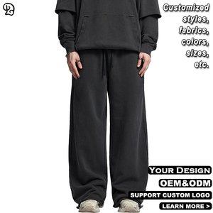 Pantalon de survêtement ample pour <span class=keywords><strong>homme</strong></span>, décontracté, <span class=keywords><strong>baggy</strong></span>, streetwear, mode, coton, cordon de serrage, surdimensionné, pantalon de style <span class=keywords><strong>hip</strong></span>-<span class=keywords><strong>hop</strong></span>, bas décontracté - Product Image 4