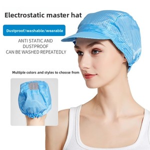 Mũ cứng chống tĩnh mũ làm việc nhỏ cho phòng thí nghiệm phòng sạch bụi sử dụng nắp làm việc sạch - Product Image 3