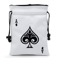 Nouveau design, sac d'accessoires de golf avec fermeture à cordon, pochette pour balles de golf, pochette pour objets de valeur