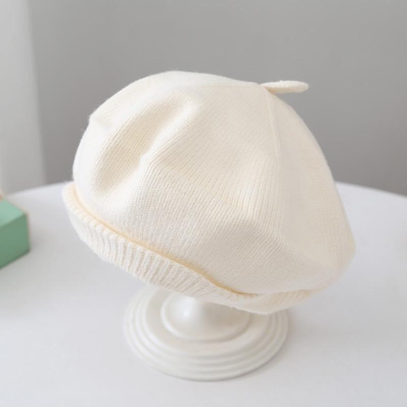 Blanc laiteux [béret en laine uni]