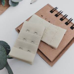 Ruban adhésif pour crochets de corset à 3 rangées et 2 crochets, beige, ruban adhésif dorsal, nylon de haute qualité, long en rouleau, crochets de soutien-gorge et ruban adhésif pour rallonge de soutien-gorge - Product Image 4