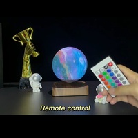 Lámpara Lunar Magnética Levitante, Recuerdo Romántico, Regalo Personalizado, 16 Colores, Decoración de Luz Lunar para el Hogar