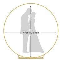 Support d'arche circulaire en métal blanc pour ballons, idéal pour mariages et baby showers, support de couronne en métal robuste pour mariages