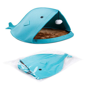 Verwijderbare Leuke Walvis Vorm Inklapbare Huisdier Huis Kat En Hond Opvouwbare <span class=keywords><strong>Bed</strong></span> - Product Image 6