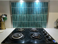 Panneau mural 3D, décoration murale DIY, carrelage pour crédence de cuisine, carrelage mural autocollant vert, carrelage mural à coller