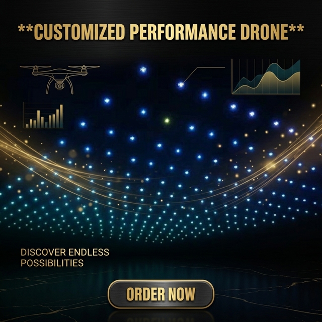 Industrial Grade Quadcopter Solution for Drone Light Show Performances, Equipped with Brushless Motors