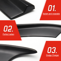 Kit de Carrocería de Plástico PP, Esquina Trasera para Dodge Charger 2012-2016, Protector de Parachoques, Cubierta de Esquina, 2 Piezas