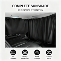 Rideau de séparation pour voiture, occultant, en tissu Oxford, protection UV, pare-soleil pour berline, SUV, MPV, fourgonnette
