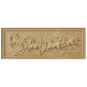 中国の天然石スライバー動物像手彫りで磨かれた馬の描画像