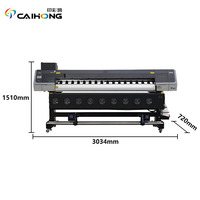 Impresora de inyección de tinta ecosolvente automática de 2 cabezales I3200 de 1.8m para exteriores, para carteles fotográficos y tela flexible rollo a rollo