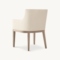 Ensemble de table à manger rectangulaire 8 places en teck massif, écologique, durable, avec base à chevalet géométrique sculptée, mobilier moderne pour la maison