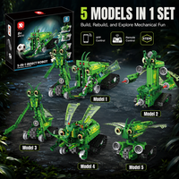 Juguete de Bloques de Construcción de Robots Transformables, Serie de Insectos, Control por Aplicación, Juego de Programación STEM, Rompecabezas Educativos