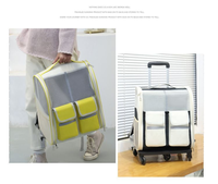 Valise à roulettes personnalisée OEM pour animaux de compagnie, transparente avec fermeture éclair, personnalisation à la demande, transporteur de voyage pour chat, boîte de transport pour chien, livraison directe pour chat