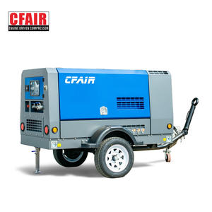 Compresseurs d'air diesel portatifs de vis de CFAIR 185cfm compresseurs industriels avec la pression 7bar - Product Image 5