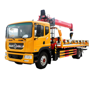 <span class=keywords><strong>Precio</strong></span> de Fábrica, Camión de Remolque Dongfeng 4x2 de 5 Toneladas, Camión de <span class=keywords><strong>Plataforma</strong></span> <span class=keywords><strong>con</strong></span> Grúa, 6 Ruedas, Cabina Sencilla, Camión de Asistencia en Carretera - Product Image 1