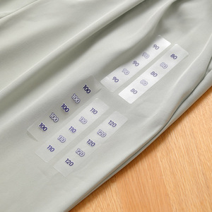 Pegatinas de vinilo transparente personalizadas, tamaño de ropa, PVC, XS, S, <span class=keywords><strong>M</strong></span>, <span class=keywords><strong>L</strong></span>, XL - Product Image 3
