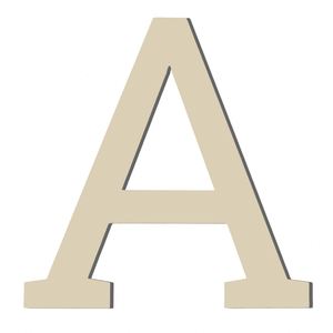 Lettres d'alphabet en bois non finies de 12 pouces, de bonne qualité, polyvalentes, pour panneau signalétique sur pied ou à suspendre au mur - Product Image 1