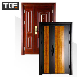 Bangladesh Crown Design Une <span class=keywords><strong>porte</strong></span> et demie <span class=keywords><strong>Porte</strong></span> en acier de sécurité insonorisée résistante à l'eau pour <span class=keywords><strong>entrée</strong></span> extérieure - Product Image 1