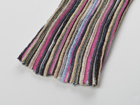 Nouvelle Arrivée 2026 – Robe Longue Élégante Femme Printemps-Été Col V Manches Longues Tricot Rayé Colorblock Coupe Évasée